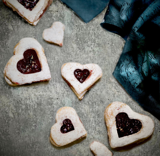 Caroline’s Heart Linzer Cookie